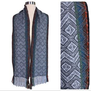 Ruashka Alpaca Edu Peruvian Woven Soft Luxurious Fringe Neck Scarf One Size